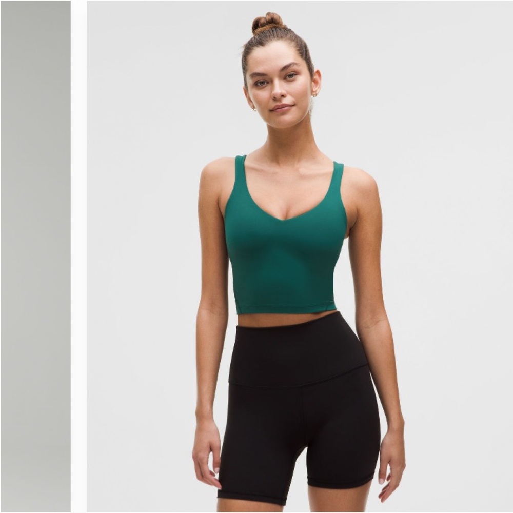 Lululemon Align Dark Green Tank Crop Top - worn once